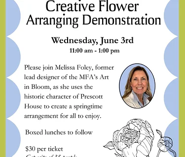 (Members Only) Creative Flower Arranging Demonstration