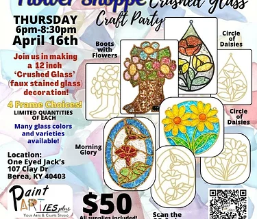 Flower Shoppe Crushed Class Craft Party