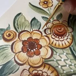 Beginning Swedish Kurbits (Dalmålning) Painting
