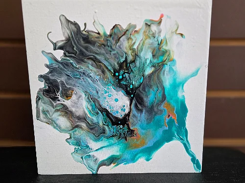 Acrylic Flower Pour: April Paint Class Great for all ages