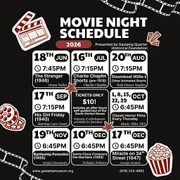 Halloween Movie Nights at the Gaslamp Museum