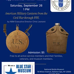 Blue Star Museum Welcome Week Lecture – American Military Canteens
