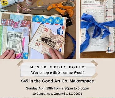 Art Workshop: Mixed Media Folios with Suzanne Woolf!
