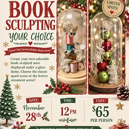 Book Sculpting Workshop – Thimbelhill Mice * Your Choice 🎄