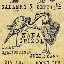 Nana Grizol with Dead Billionaires and Julie Karr!