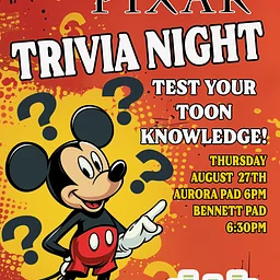Disney Pixar Themed Trivia Night