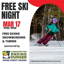Free Ski Night sponsored by Maine Credit Union League