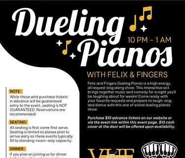 Felix and Finger | Dueling Pianos