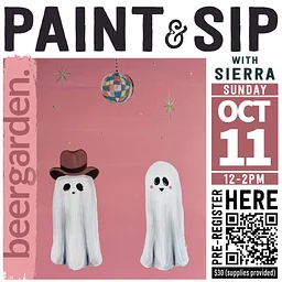 October Paint N' Sip with Sierra!