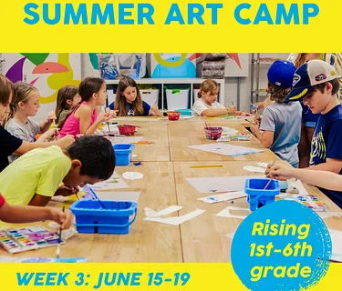 Art Camp! Week 3: June 15 – June 19, Morning Session: 8:30am-noon