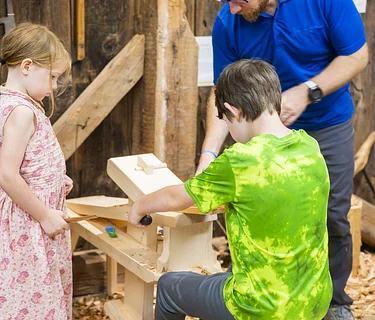 Hands-On History visits the Blue Hill Public Library