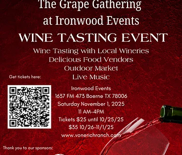 TBD -The Grape Gathering at Ironwood Events at Von Erich Ranch