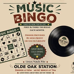 Music Bingo @ Olde Oak Station Event Venue