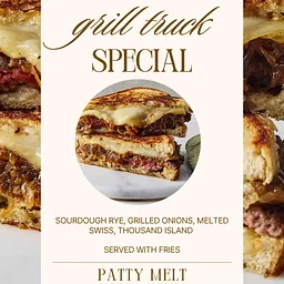 Grill Truck Special - Patty Melt