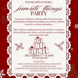 Favorite Things Party