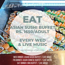 Wed Asian Sushi Buffet Dinner & Live Music