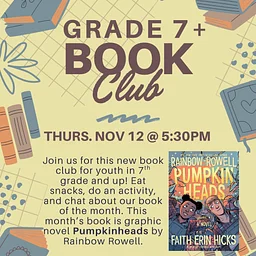 Grades 7+ Book Club