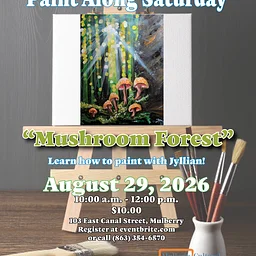 Paint Along Saturday: Mushroom Forest