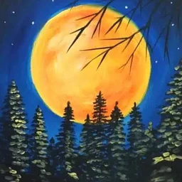 Ruskin Canvas and Wine – Enchanted Harvest Moon