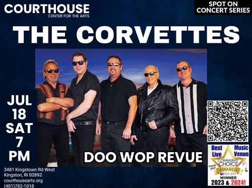 The Corvettes – Doo Wop Revue 7/18/26 SAT 7pm