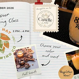 Pour & Pour Candle Making Class at Orange Hat