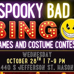 Spooky BINGO and Games with Dusty (and Costume Contest!)