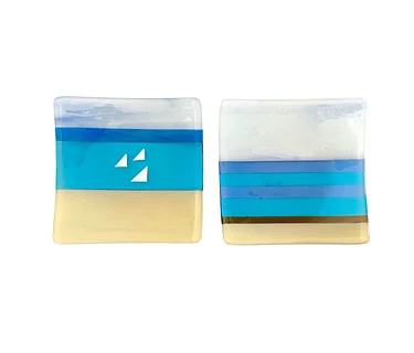 Beach Inspired Fused Glass Plates with Susan Tracy