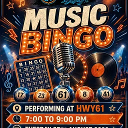Bingo meets your favorite songs at HWY61!
