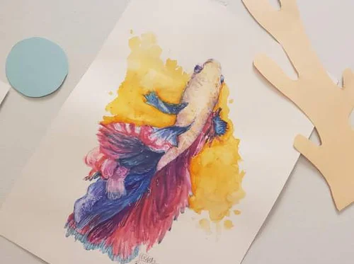Watercolor Tropical Fish
