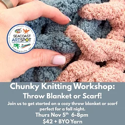 Chunky Knitting! Make a scarf or start a blanket! $42