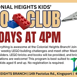 Colonial Heights: Kids LEGO Club