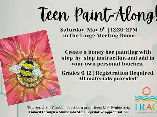 TEEN WORKSHOP: "Teen Paint-Along" @ Douglas County Library, Alexandria