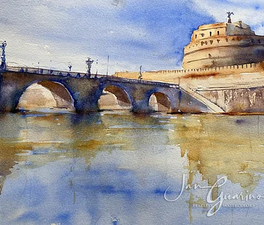 Jan Guarino presents Fearless Watercolors one week in Tuscany