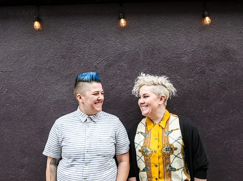 Gráinne Hunt with Jules Stewart