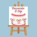 Decorate & Sip: Vintage Birthday Cake on Canvas