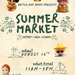 🌴 ☀️ Summer Pop-Up Market at Battle & Brew ☀️