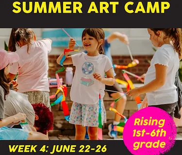 Art Camp! Week 4: June 22- June 26, Afternoon Session: 1pm-4:30pm