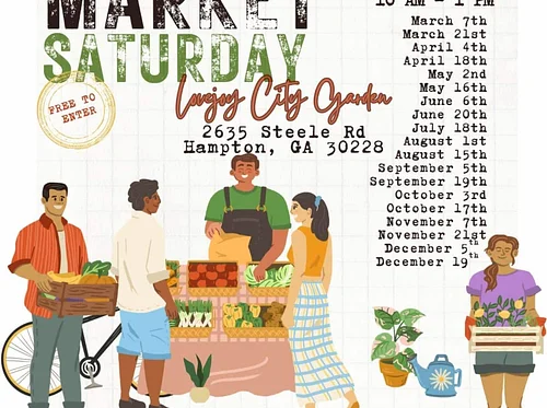 Famer’s Market Saturdays in Lovejoy City Garden