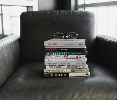 Pop-up library at Senior Center