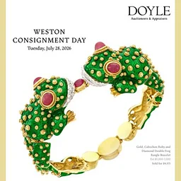 Doyle Auctions Appraisal & Consignment DayTuesday, July 28By Appointment OnlyWeston History & Culture Center