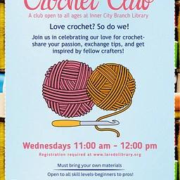 Crochet Club at Inner City Branch Library