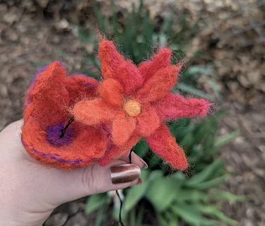Needle Felting Workshop: 3D Flowers