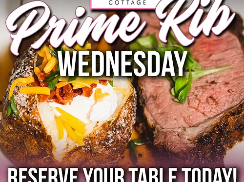 Prime Rib Night at The White Oak Cottage in Lithia