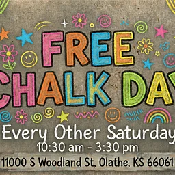 🎨 Free Chalk Day at The H.O.F.F. 🌈