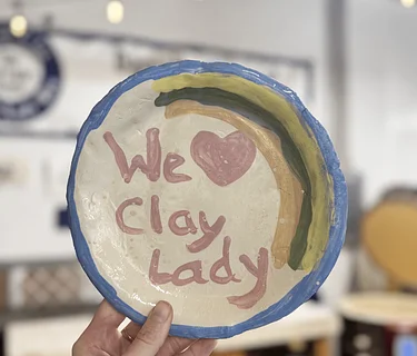 KIDS ONLY! Make A Plate with Danielle~The Clay Lady on Saturday, August 1 from 10:00-11:30