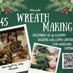 Wreath Making class taught by Tabby Thompson