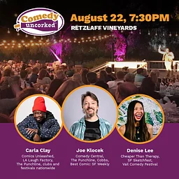 Comedy Uncorked w/ Joe Klocek, Carla Clay, and Denise Lee