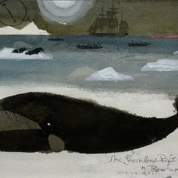 Watercolors of the Whaling Industry by Claus Hoie