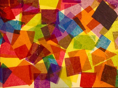 Homeschool Art Club: 3D Tissue Paper Paintings