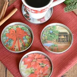 DIY Seasonal Crafts: Christmas Coasters (In-Person)